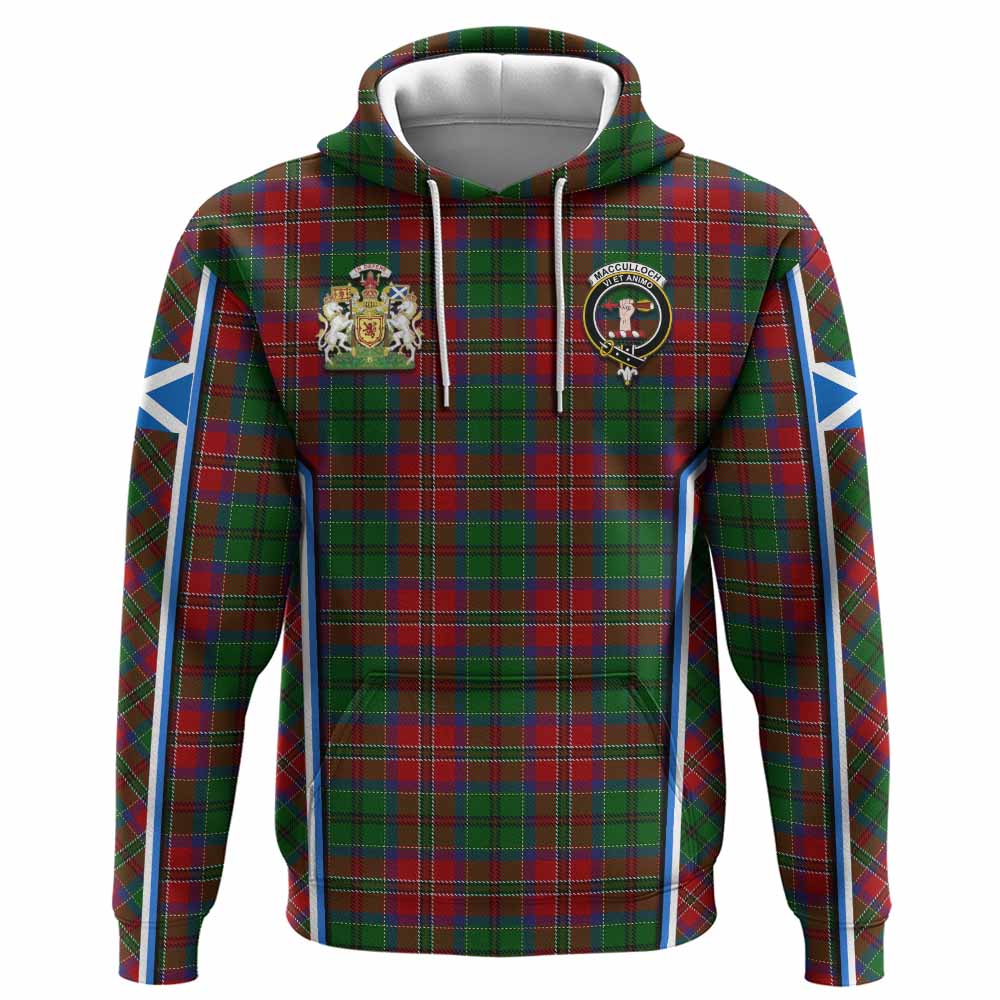 MacCulloch (McCulloch) Tartan Crest Hoodie Scotland Coat of Arm Flag Style - Tartan Vibes Clothing