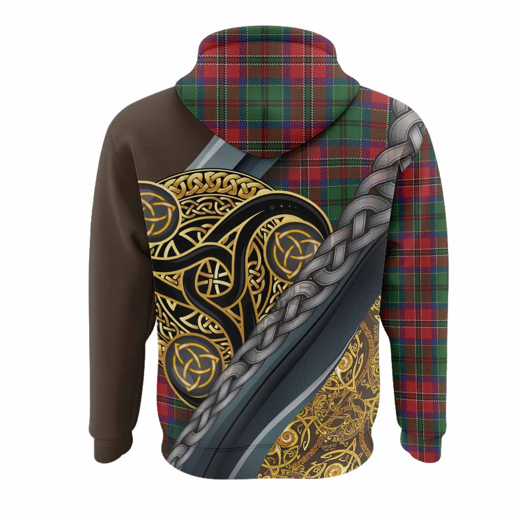 MacCulloch (McCulloch) Tartan Crest Hoodie Scottish Triskele Celtic