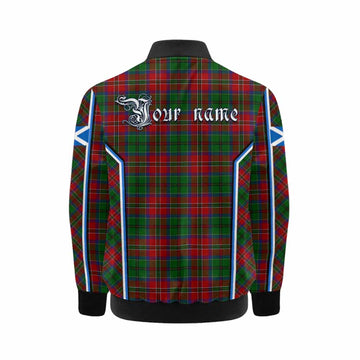 MacCulloch (McCulloch) Tartan Crest Kid Bomber Jacket Scotland Coat of Arm Flag Style