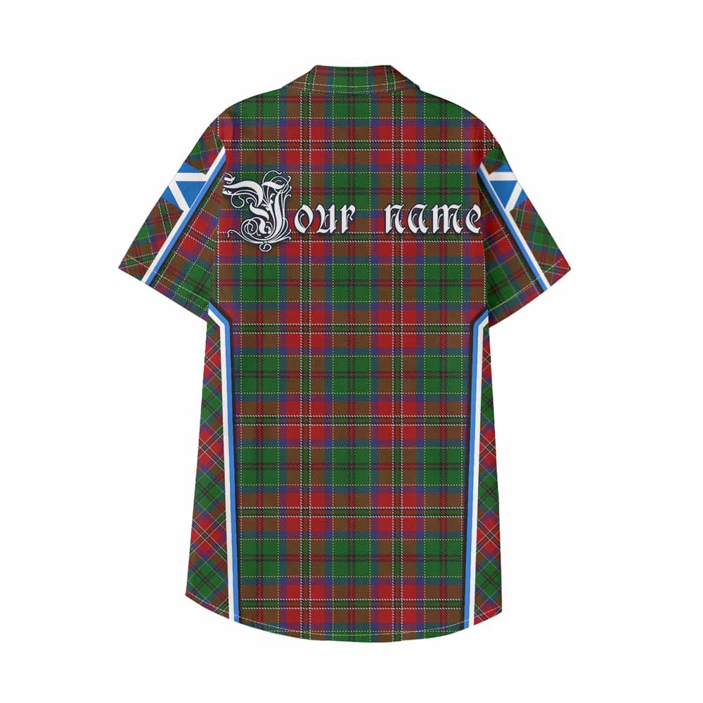 MacCulloch (McCulloch) Tartan Crest Kid Hawaiian Shirt Scotland Coat of Arm Flag Style - Tartan Vibes Clothing