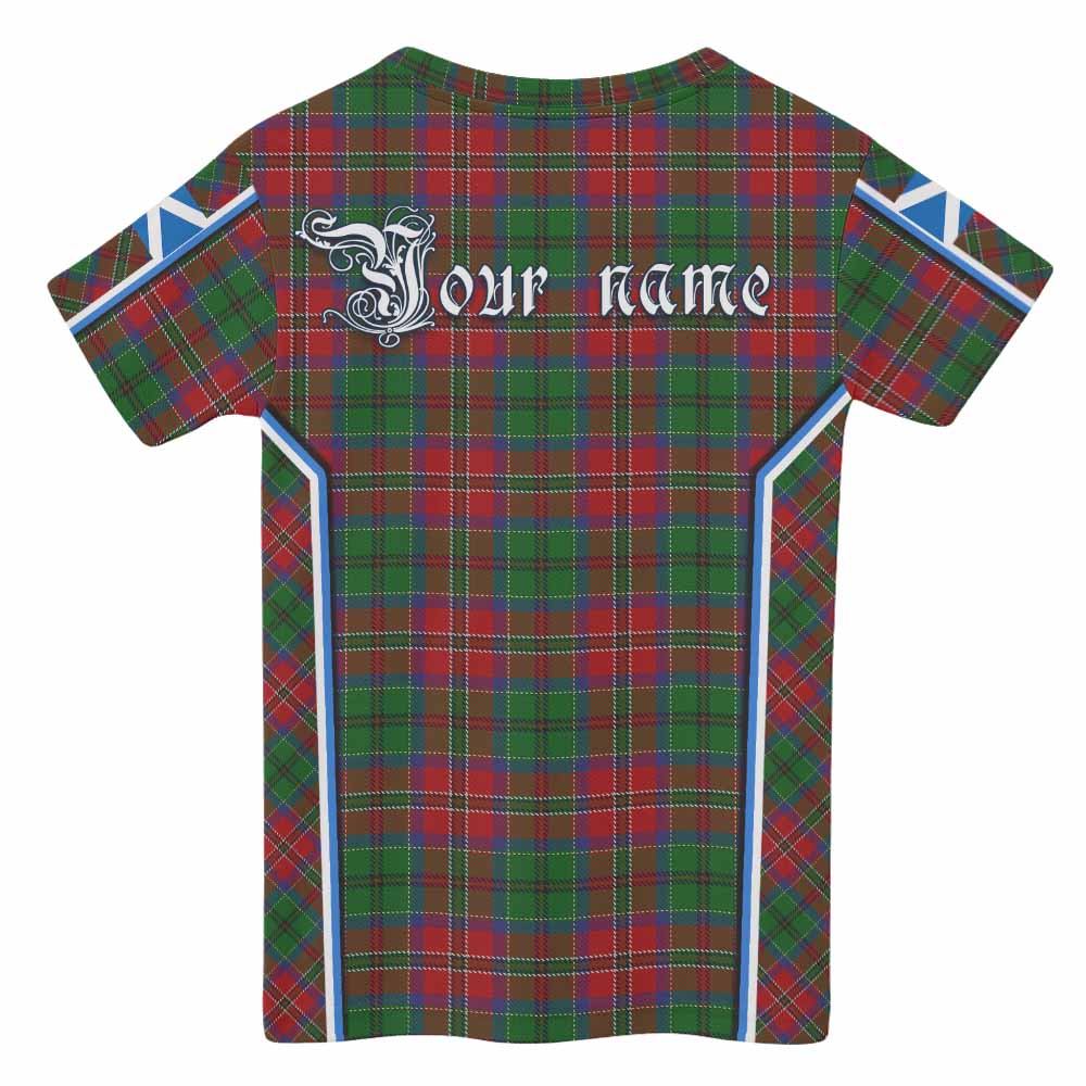 MacCulloch (McCulloch) Tartan Crest Kid T-shirt Scotland Coat of Arm Flag Style - Tartan Vibes Clothing