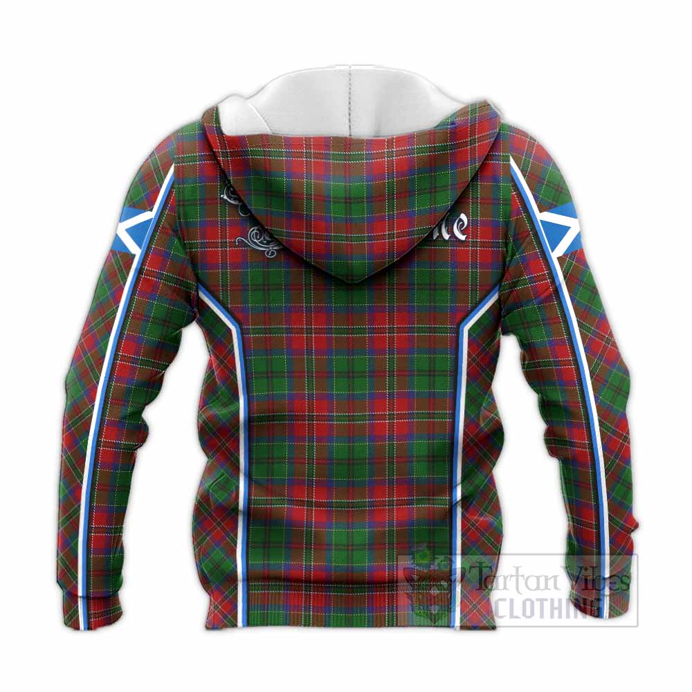 MacCulloch (McCulloch) Tartan Crest Knitted Hoodie Scotland Coat of Arm Flag Style - Tartan Vibes Clothing