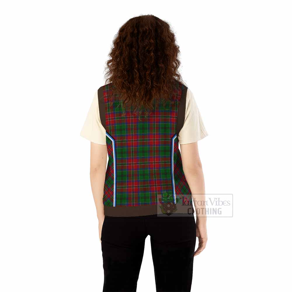MacCulloch (McCulloch) Tartan Crest Knitted V-Neck Vest Scotland Coat of Arm Flag Style - Tartan Vibes Clothing