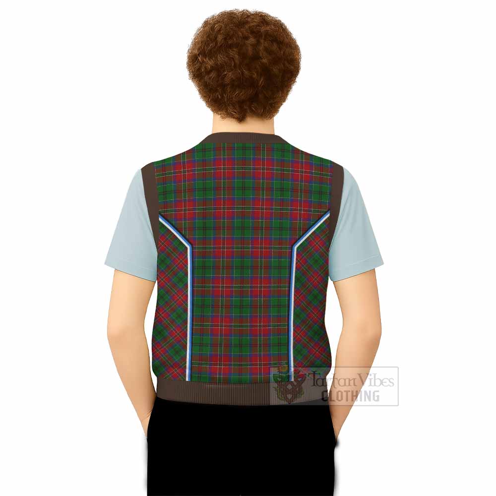 MacCulloch (McCulloch) Tartan Crest Knitted V-Neck Vest Scotland Coat of Arm Flag Style - Tartan Vibes Clothing