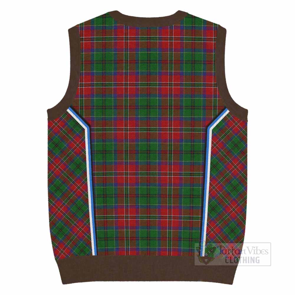 MacCulloch (McCulloch) Tartan Crest Knitted V-Neck Vest Scotland Coat of Arm Flag Style - Tartan Vibes Clothing