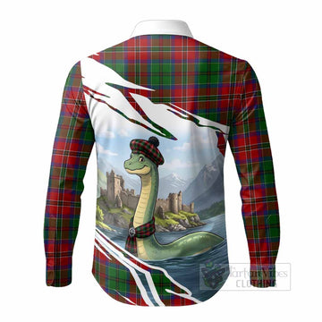 MacCulloch (McCulloch) Tartan Crest Loch Ness Monster Scottish Heritage Art Long Sleeve Button Shirts