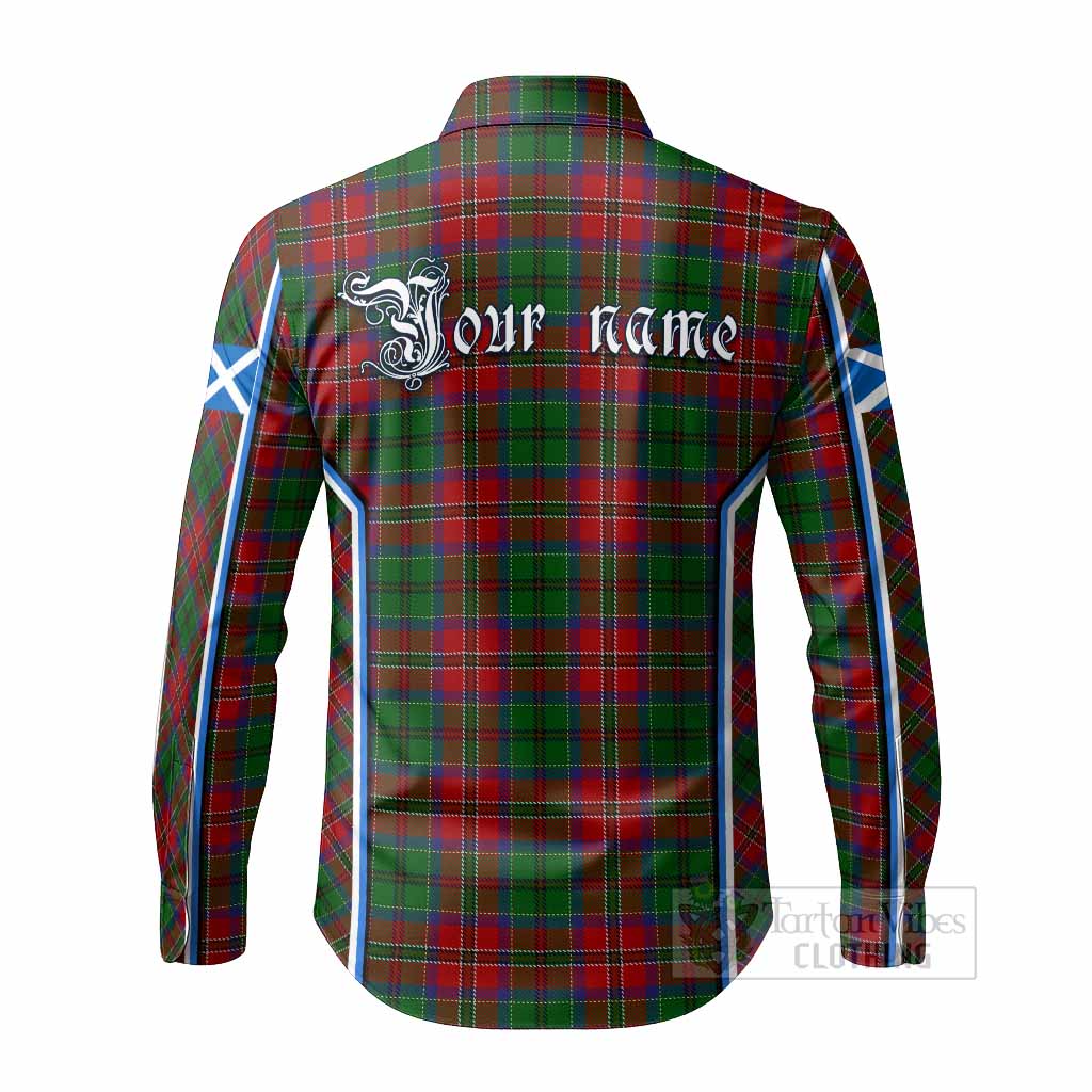 MacCulloch (McCulloch) Tartan Crest Long Sleeve Button Shirts Scotland Coat of Arm Flag Style - Tartan Vibes Clothing