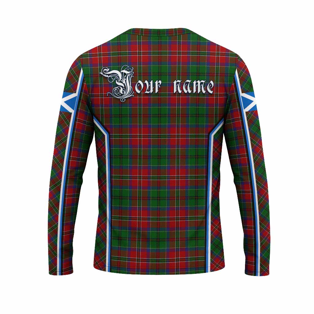 MacCulloch (McCulloch) Tartan Crest Long Sleeve T-Shirt Scotland Coat of Arm Flag Style - Tartan Vibes Clothing