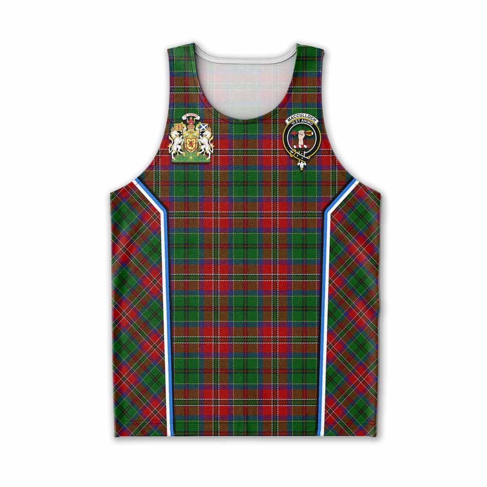 MacCulloch (McCulloch) Tartan Crest Men Tank Top Scotland Coat of Arm Flag Style - Tartan Vibes Clothing