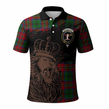 MacCulloch (McCulloch) Tartan Crest Polo Shirt Crowned Lion Heritage Style