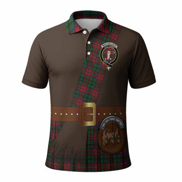 MacCulloch (McCulloch) Tartan Crest Polo Shirt Kilt Costume Style