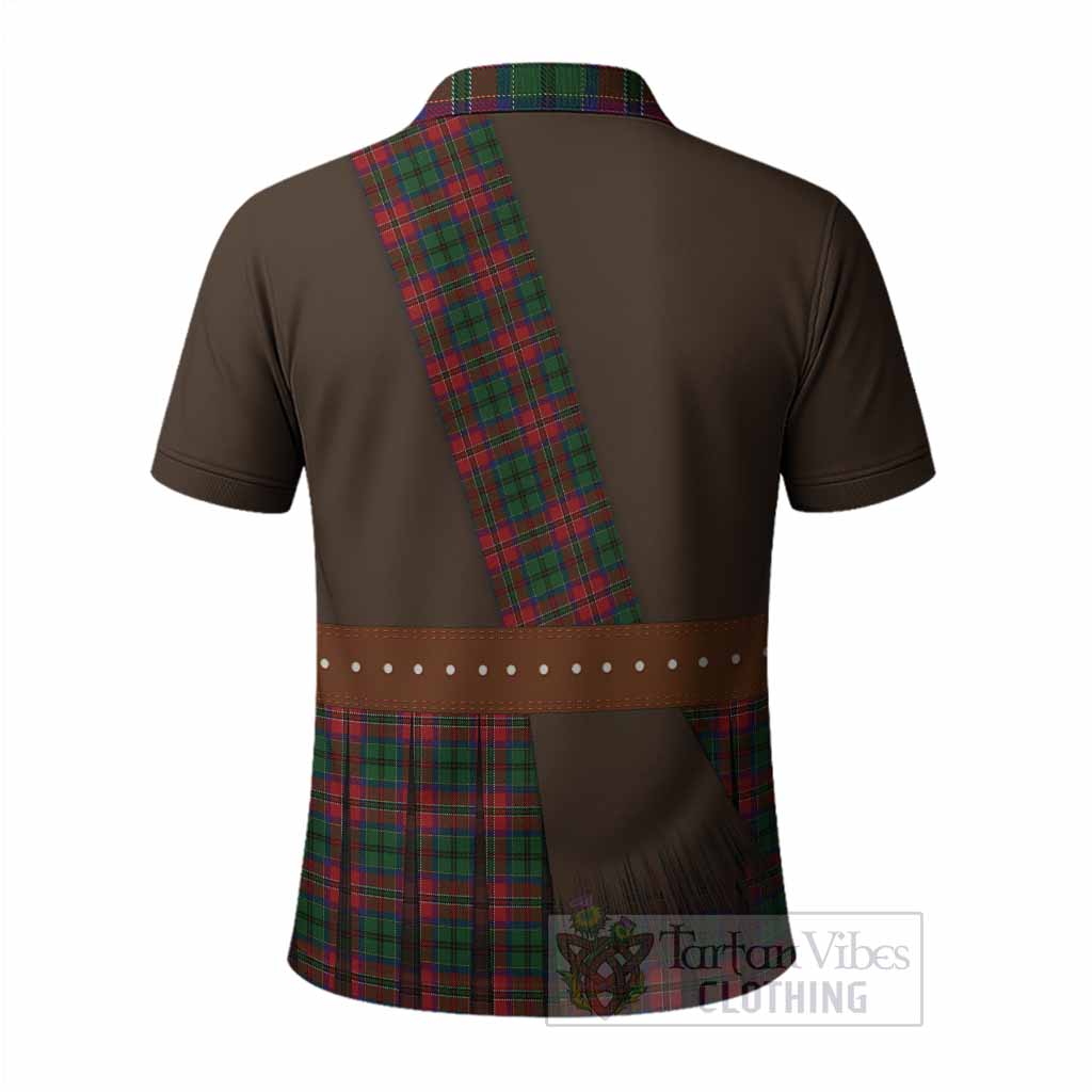 MacCulloch (McCulloch) Tartan Crest Polo Shirt Kilt Costume Style