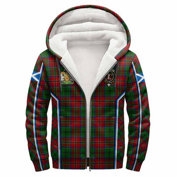 MacCulloch (McCulloch) Tartan Crest Sherpa Hoodie Scotland Coat of Arm Flag Style