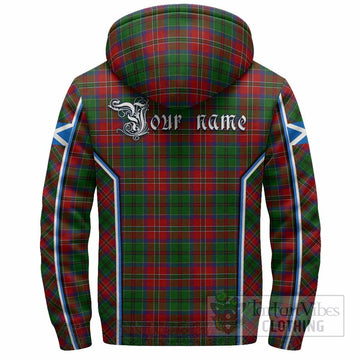 MacCulloch (McCulloch) Tartan Crest Sherpa Hoodie Scotland Coat of Arm Flag Style