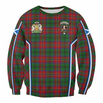 MacCulloch (McCulloch) Tartan Crest Sweatshirt Scotland Coat of Arm Flag Style