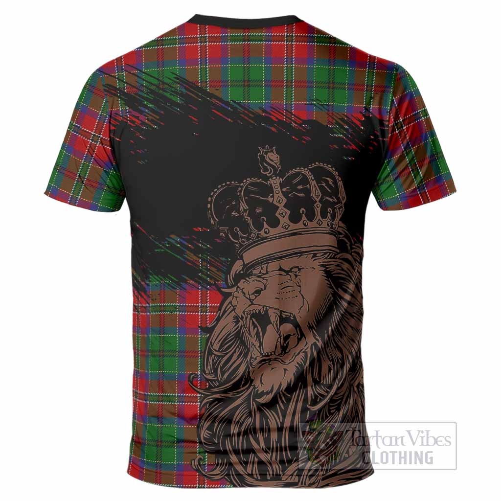 MacCulloch (McCulloch) Tartan Crest T-Shirt Crowned Lion Heritage Style