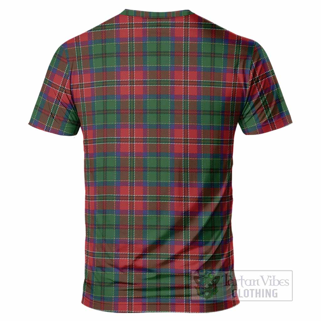 MacCulloch (McCulloch) Tartan Crest T-Shirt Ferocious Lion Style