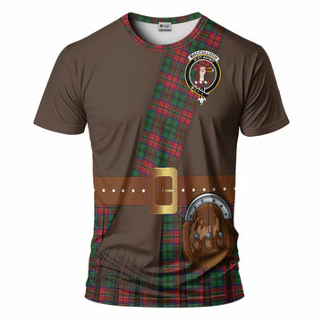 MacCulloch (McCulloch) Tartan Crest T-Shirt Kilt Costume Style