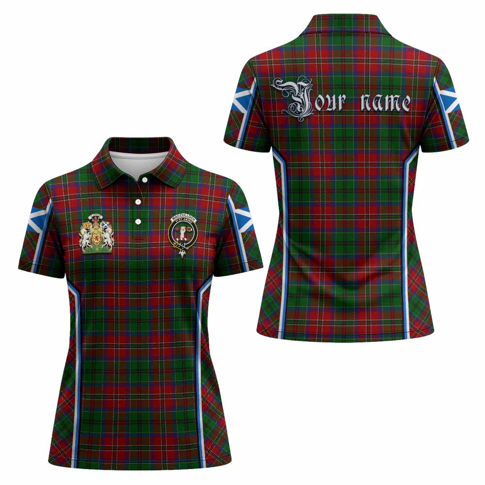 MacCulloch (McCulloch) Tartan Crest Women's Polo Shirt Scotland Coat of Arm Flag Style - Tartan Vibes Clothing