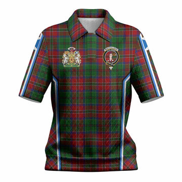 MacCulloch (McCulloch) Tartan Crest Women’s Polo Sweater Top Scotland Coat of Arm Flag Style