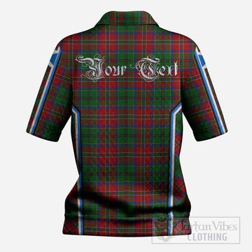 MacCulloch (McCulloch) Tartan Crest Women’s Polo Sweater Top Scotland Coat of Arm Flag Style