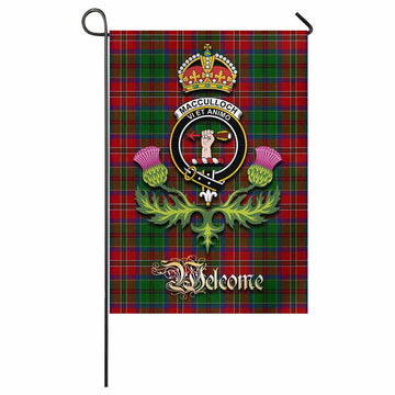 MacCulloch (McCulloch) Tartan Family Crest Garden Flag Royal Thistle Welcome Style