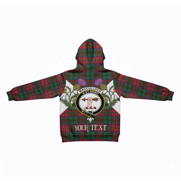 MacCulloch (McCulloch) Tartan Family Crest Kid Hoodie Scottish Burns Night Thistle Floral