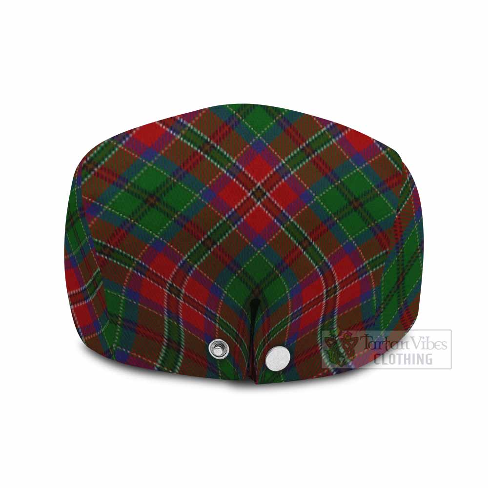 MacCulloch (McCulloch) Tartan Flat Cap, Jeff Cap Cross Style with Family Crest - Tartan Vibes Clothing