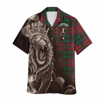 MacCulloch (McCulloch) Tartan Hawaiian Shirt Roaring Lion Heritage