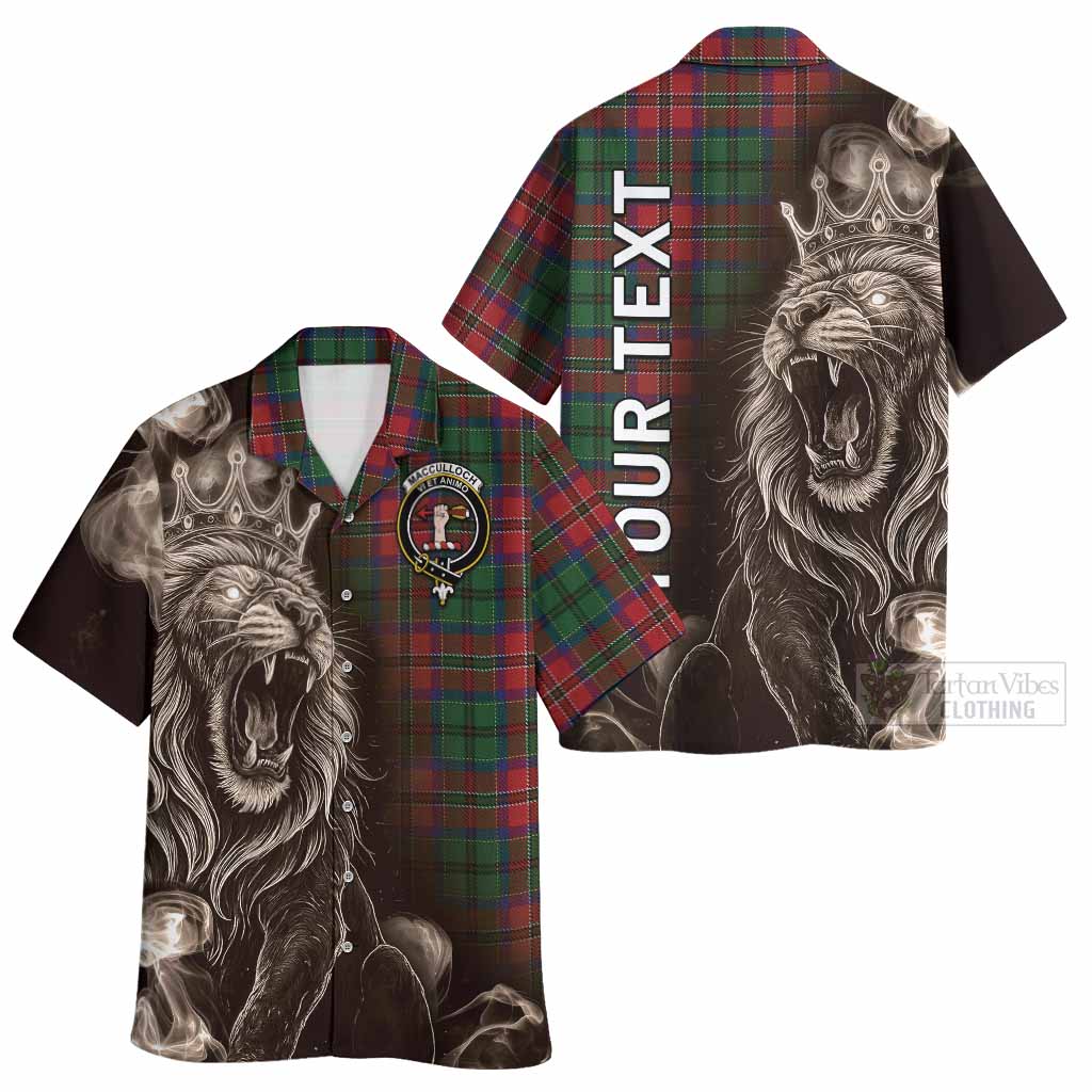 MacCulloch (McCulloch) Tartan Hawaiian Shirt Roaring Lion Heritage