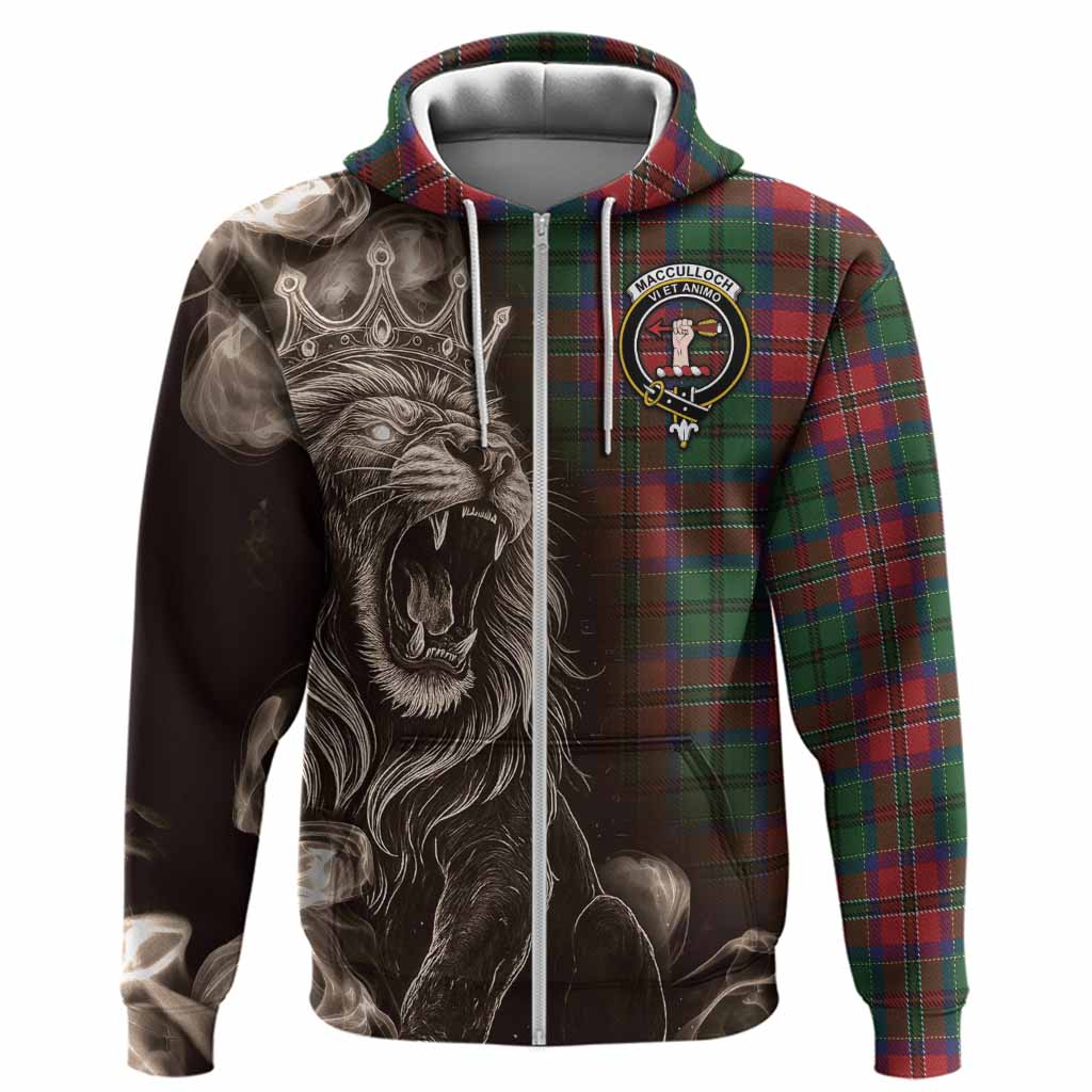 MacCulloch (McCulloch) Tartan Hoodie Roaring Lion Heritage