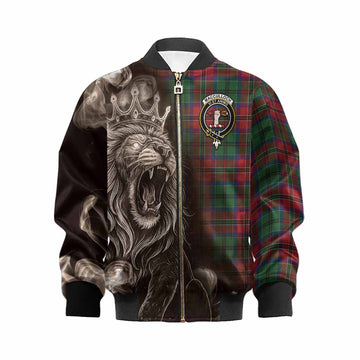 MacCulloch (McCulloch) Tartan Kid Bomber Jacket Roaring Lion Heritage