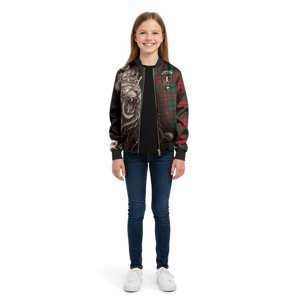 MacCulloch (McCulloch) Tartan Kid Bomber Jacket Roaring Lion Heritage