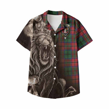 MacCulloch (McCulloch) Tartan Kid Hawaiian Shirt Roaring Lion Heritage