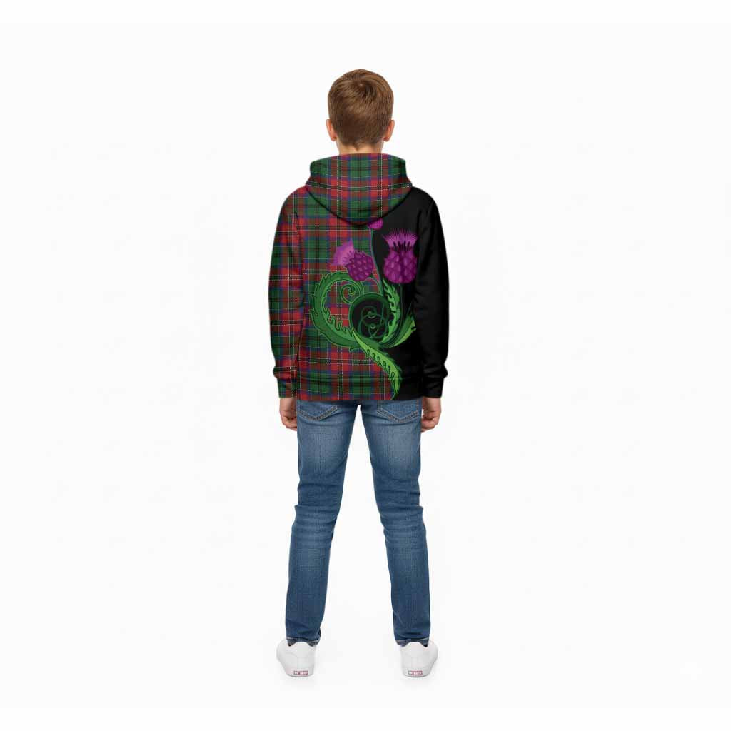 MacCulloch (McCulloch) Tartan Kid Hoodie Traditional Scottish Thistle