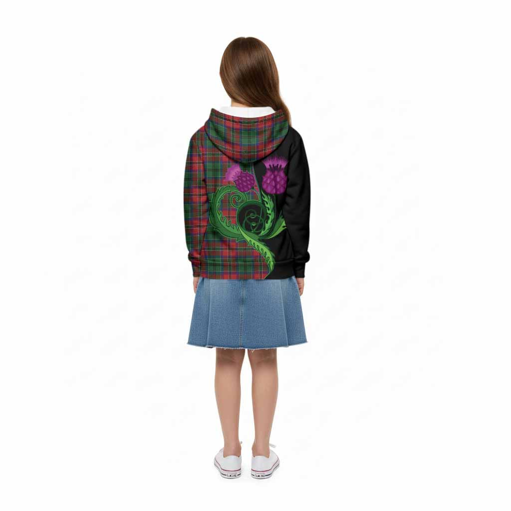 MacCulloch (McCulloch) Tartan Kid Hoodie Traditional Scottish Thistle
