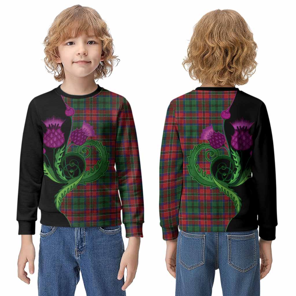 MacCulloch (McCulloch) Tartan Kid Knitted Sweatshirt Traditional Scottish Thistle