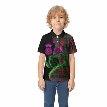 MacCulloch (McCulloch) Tartan Kid Polo Shirt Traditional Scottish Thistle