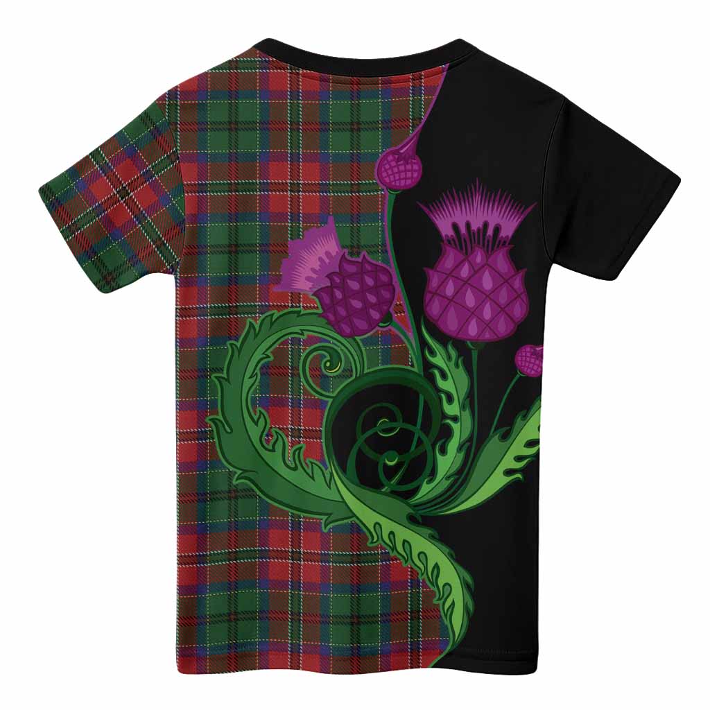 MacCulloch (McCulloch) Tartan Kid T-shirt Traditional Scottish Thistle