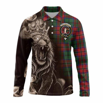 MacCulloch (McCulloch) Tartan Long Sleeve Polo Shirt Roaring Lion Heritage