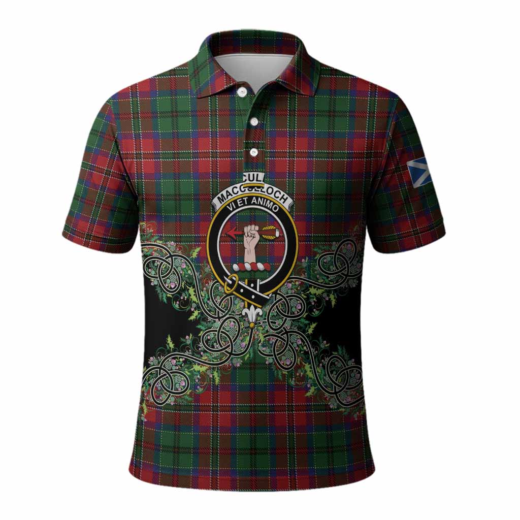 MacCulloch (McCulloch) Tartan Polo Shirt Thistle Scottish Spirit