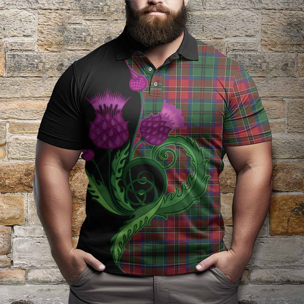 MacCulloch (McCulloch) Tartan Polo Shirt Traditional Scottish Thistle