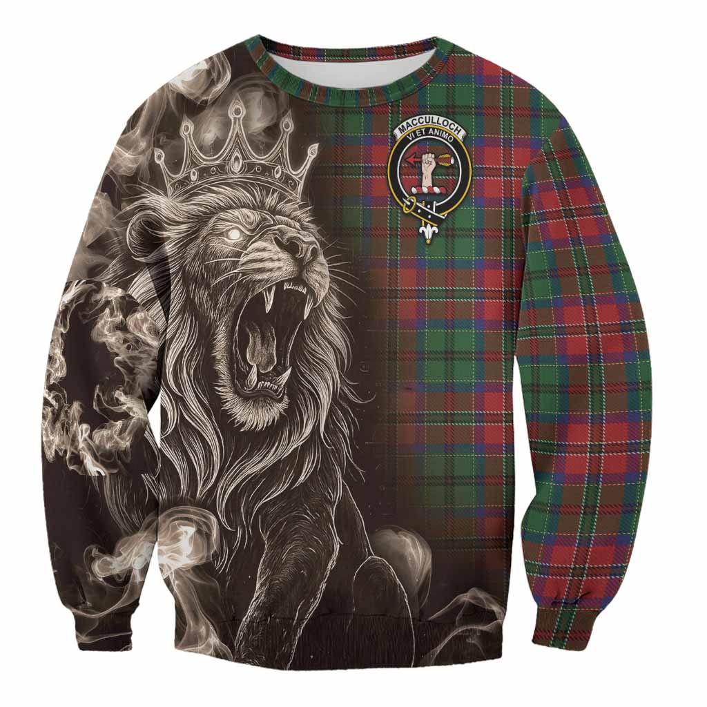 MacCulloch (McCulloch) Tartan Sweatshirt Roaring Lion Heritage