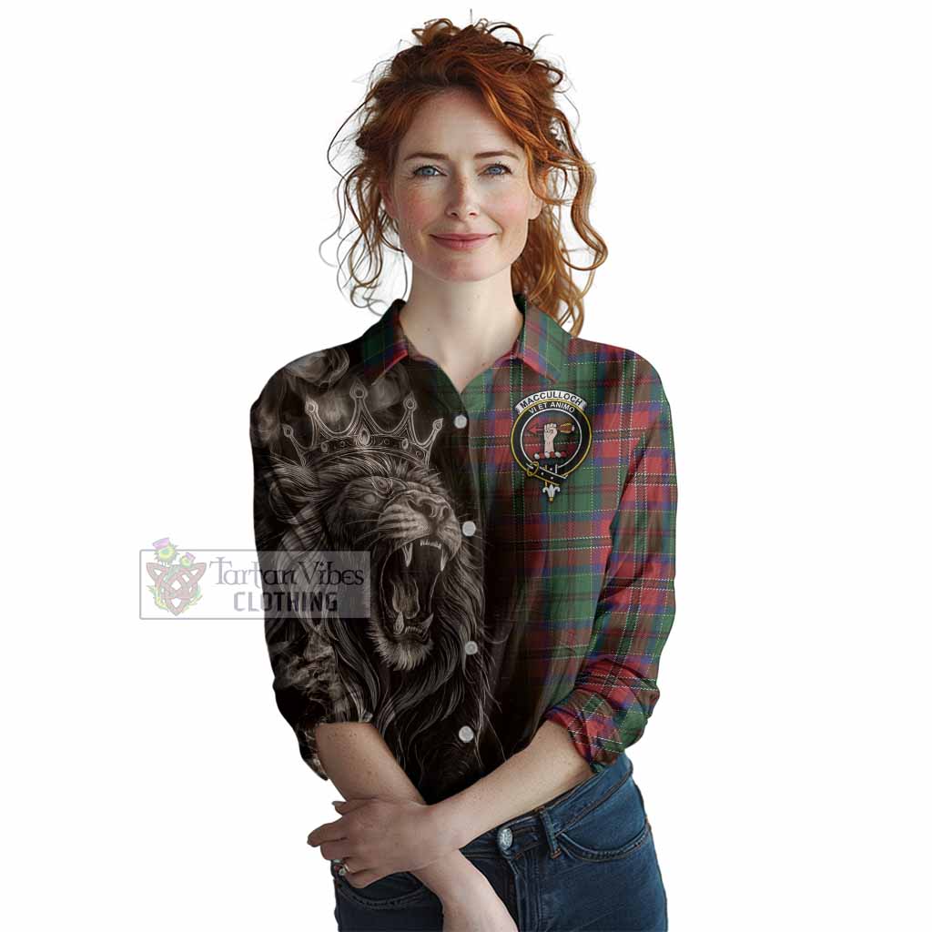 MacCulloch (McCulloch) Tartan Women Casual Shirt Roaring Lion Heritage