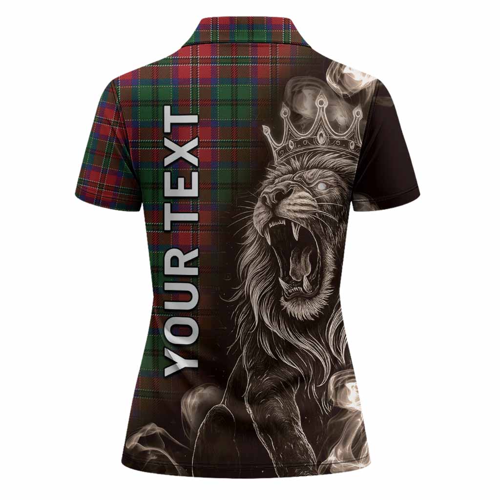 MacCulloch (McCulloch) Tartan Women Polo Shirt Roaring Lion Heritage