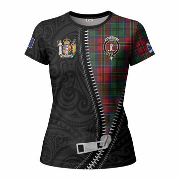 MacCulloch (McCulloch) Tartan Women T shirt New Zealand Pattern Unique Zipper Stylized
