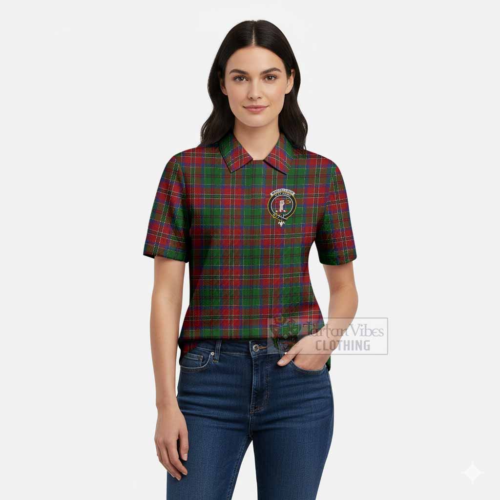 MacCulloch (McCulloch) Tartan Women’s Polo Sweater Top with Family Crest
