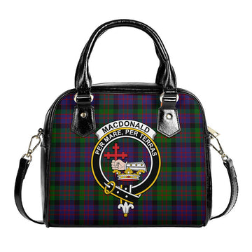 MacDonald Tartan Shoulder Handbags with Family Crest