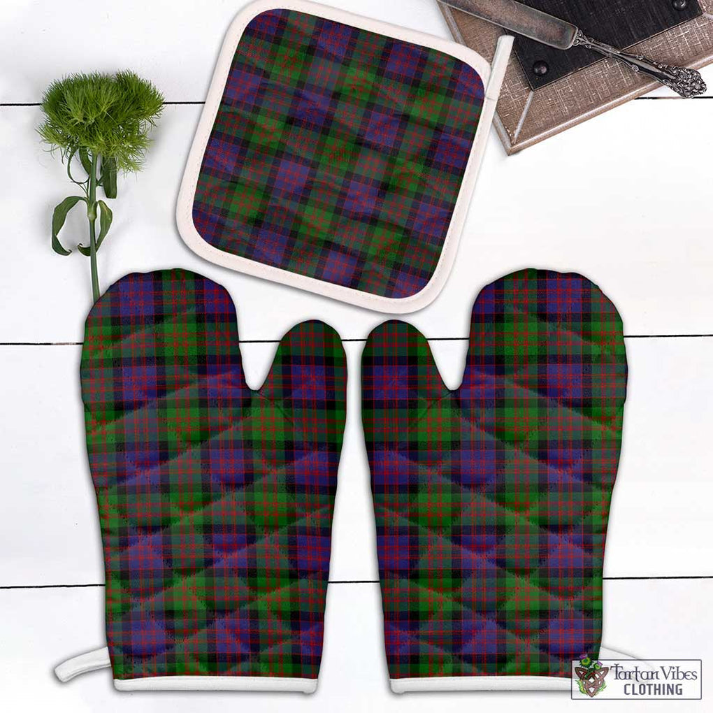 MacDonald (McDonald) Tartan Combo Oven Mitt & Pot-Holder Combo 1 Oven Mitt & 1 Pot-Holder White - Tartan Vibes Clothing