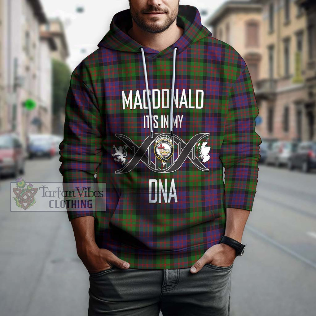 MacDonald (McDonald) Tartan Hoodie with Family Crest DNA In Me Style Pullover Hoodie - Tartanvibesclothing Shop